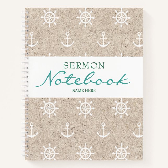 Modern Anchor Sermon Notebook (Front)