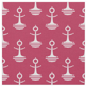 Modern Anchors Pattern Fabric