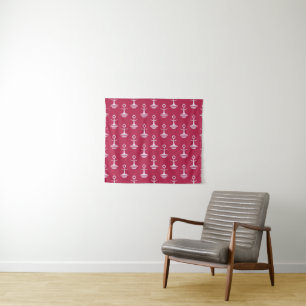 Modern Anchors Pattern Tapestry