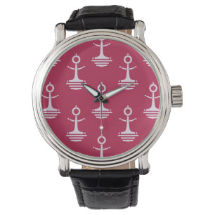 Modern Anchors Pattern Watch