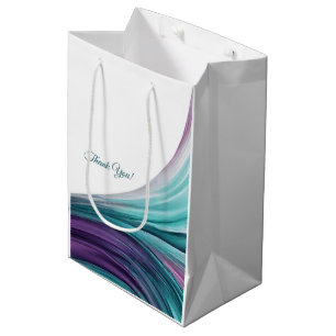 Modern and Chic-Purple and Teal- Medium Gift Bag