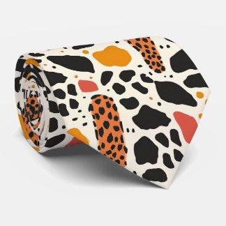 Modern and Colourful Animal Print Tie