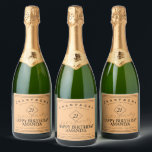 Modern and Elegant Birthday Sparkling Wine Label<br><div class="desc">This Modern and Elegant Birthday sparkling wine Label is perfect for any age! The elegant simple design sets the tonne for a luxury event.</div>