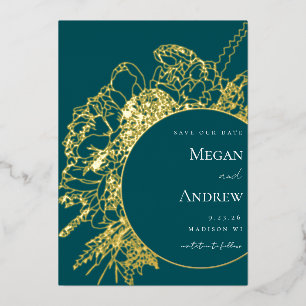 Modern and Elegant Floral Boquet Save the Date
