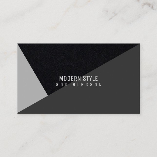 Modern and Elegant Minimal Geometric Business Card (Front)