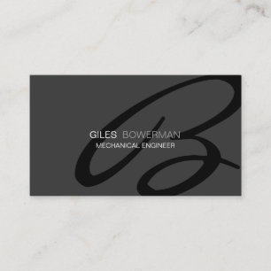 Modern and Elegant Monogram Business Card