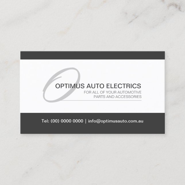 Modern and Elegant Monogram Business Card (Front)