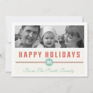 Modern and Elegant Photo Christmas Card