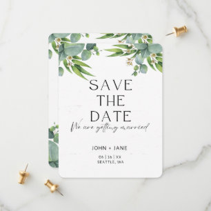 Modern And Elegant Save The Date Card