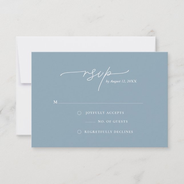 Modern and Elegant Simple Response Card (Front)
