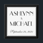 Modern and Elegant Stylish Wedding Date Magnet<br><div class="desc">Modern and Elegant Stylish Wedding Date Magnet - a fun gift for guests,  or use it as a save the date! Easy to customize with your own details and colours.</div>