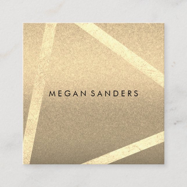 Modern and Glamour Square Business Card (Front)