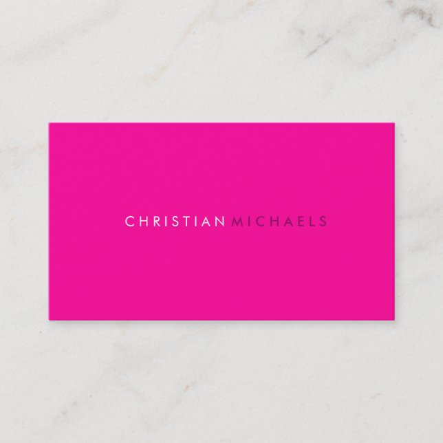 Modern and Minimal Business Card (Front)
