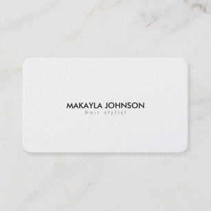 Modern and Minimal Metallic Gold Hair Stylist Appointment Card