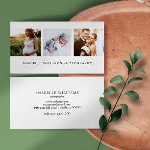 Modern and Minimal Photography Business Card