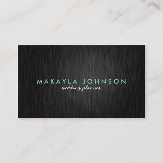 Modern and Minimal Professional Wedding Planner Business Card (Front)