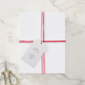 Modern and Minimal Typography | White Christmas Gift Tags (With Twine)