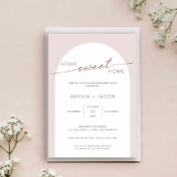 Modern and minimalist arch housewarming invitation