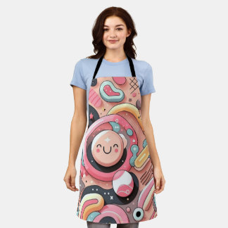 modern and minimalist pattern design apron