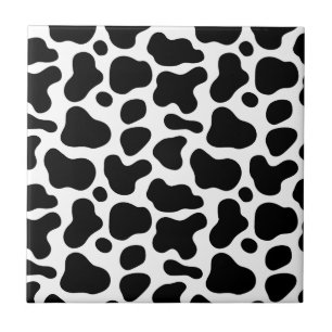 Modern and preppy look of Leopard l Black white Tile