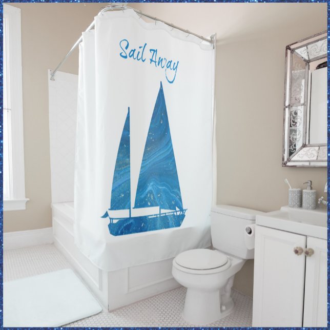 Modern and Pretty Blue Sailboat (Creator Uploaded)