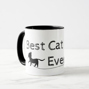 Modern and Simple Best Cat Mom Ever Mug