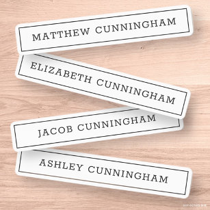 Modern and Simple Typography Frame Add Four Names