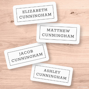 Modern and Simple Typography Frame Add Four Names