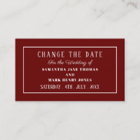 Modern and Sleek, Any Color, Change the Date