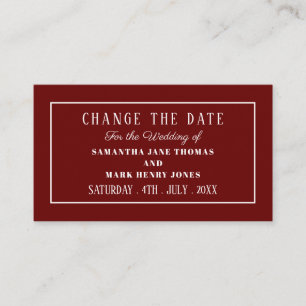 Modern and Sleek, Any Color, Change the Date Enclosure Card