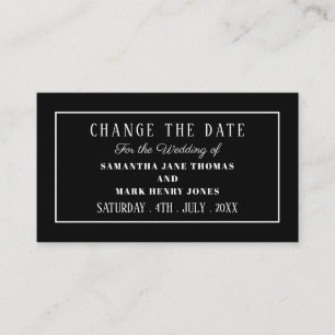 Modern and Sleek, Any Color, Change the Date Enclosure Card