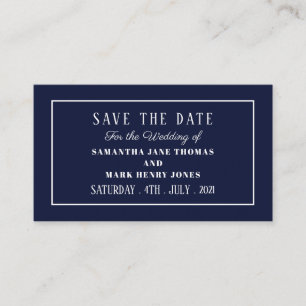 Modern and Sleek, Any Colour, Save the Date Enclosure Card