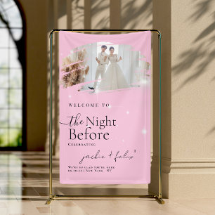 Modern And Unique Dinner Rehearsal Welcome Banner
