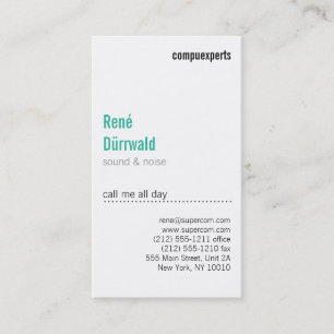 Modern and unusual business card