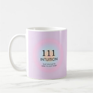 Modern Angel Numbers Numerology 111 Intuition  Coffee Mug