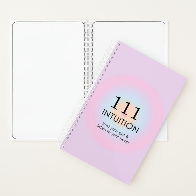 Modern Angel Numbers Numerology 111 Intuition   Notebook (Inside)