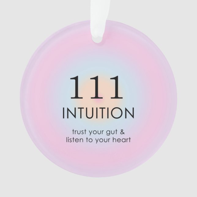 Modern Angel Numbers Numerology 111 Intuition  Ornament (Front)