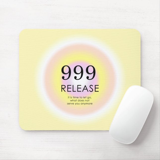 Modern Angel Numbers Numerology Meaning 999  Mouse Pad (With Mouse)