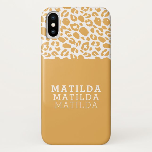 Modern animal leopard print photograph Case-Mate iPhone case (Back)