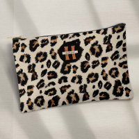 Modern Animal Pattern, Leopard Skin, Monogram