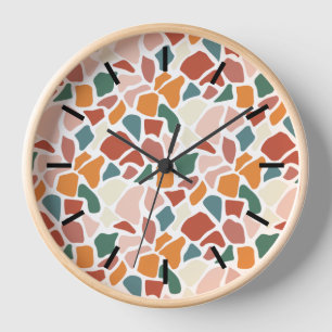Modern Animal Print Clock
