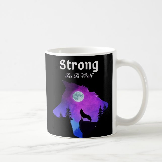 Modern Animal Wolf Coffee Mug (Right)
