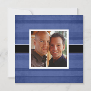 Modern Anniversary Dinner Party Photo Invitations