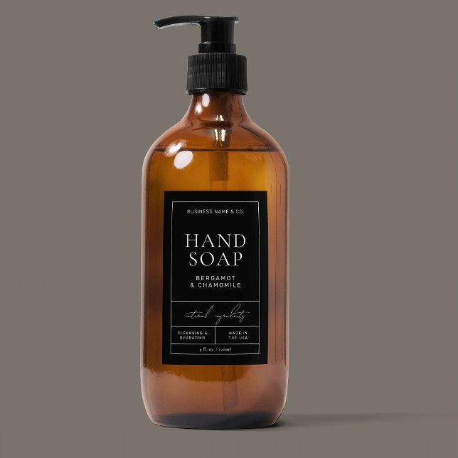 Modern Apothecary Soap Bath Body Waterproof Label (Waterproof modern rectangle product label, perfect for liquid soap, lotion and bath wash and more!)