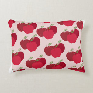 Modern Apple Print Decorative Accent Pillow
