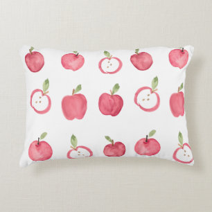Modern  Apple Watercolor Design  accent pillow