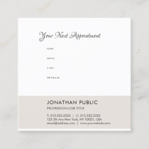 Modern Appointment Reminder Elegant Template