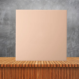 Modern Apricot Plain Solid Color Tile