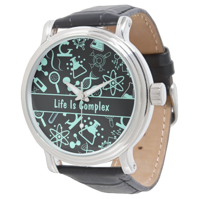 modern aqua blue biochemistry life is complex  watch (Angled)