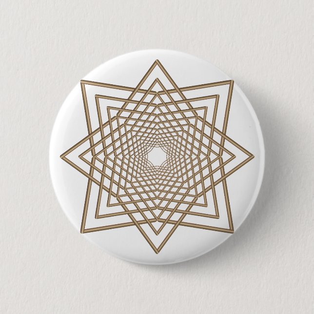 modern arabesque 2 inch round button (Front)